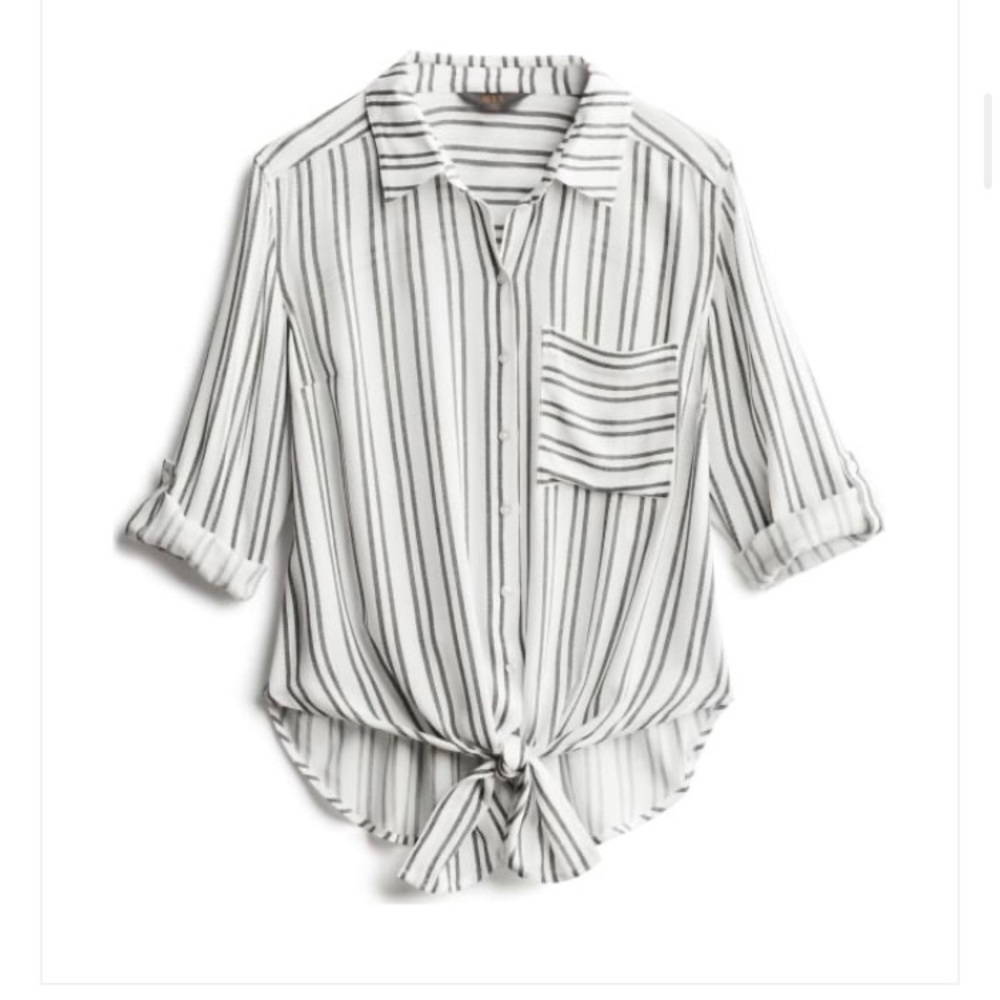 Front Tie Blouse